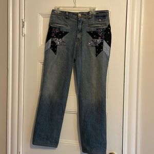 Coach vintage patchwork jeans